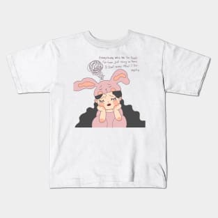 Overthinking girl Kids T-Shirt